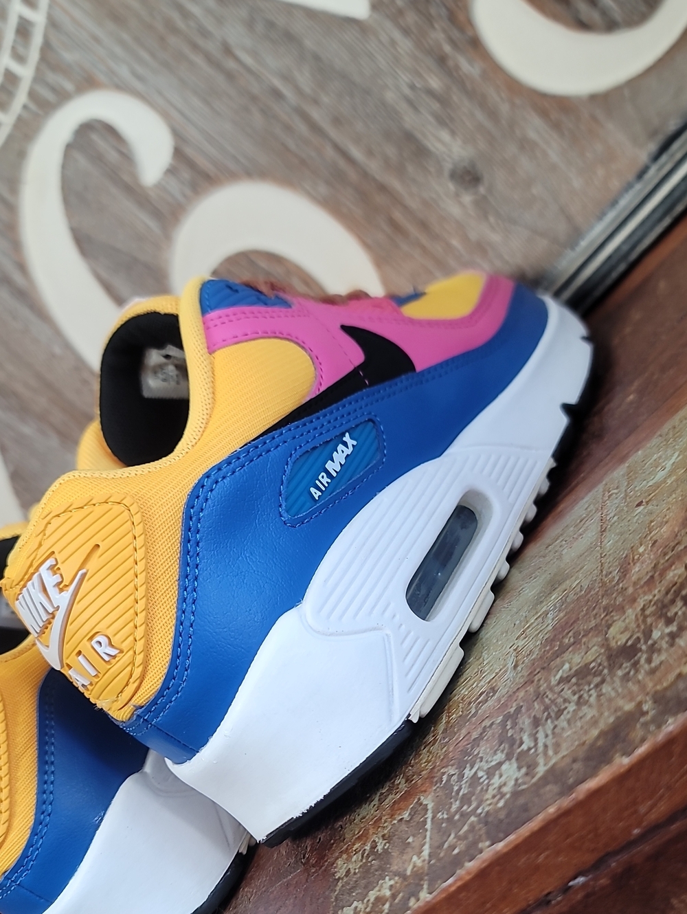 🔥 Nike Air Max 90 'Multi Color' Wmns 8 Great Condition. Fast Shipping. - Picture 8 of 15